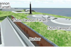 he appearance of the bunker reproduced(CG)